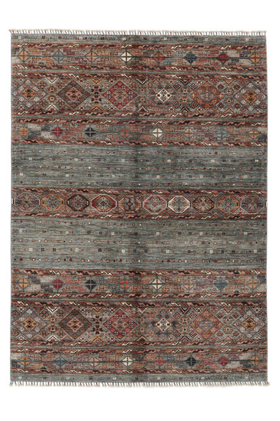 174X248 Shabargan Teppich Moderner Schwarz/Braun (Wolle, Afghanistan) Carpetvista