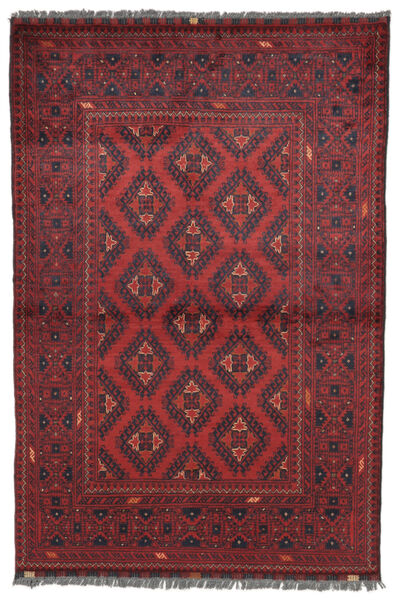 105X150 Tapis Kunduz D'orient Rouge Foncé/Noir (Laine, Afghanistan) Carpetvista