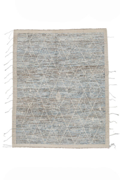 254X299 Contemporary Design Teppich Moderner Grau/Dunkelgrau Großer (Wolle, Afghanistan) Carpetvista
