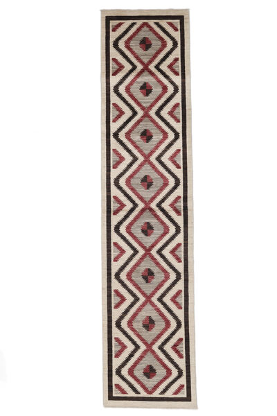 84X361 Modern Afghan Fine Teppich Moderner Läufer Orange/Beige (Wolle, Afghanistan) Carpetvista