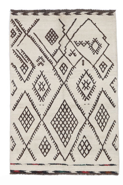 Tapete Berber Style 140X207 Laranja/Preto (Lã, Afeganistão)