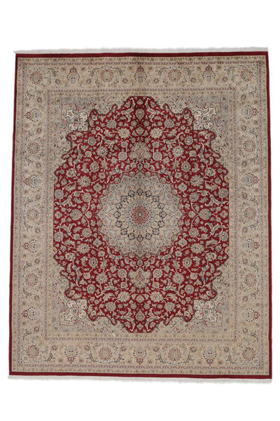 Tapis Tabriz Royal 243X305 Marron/Rouge Foncé (Laine, Inde)