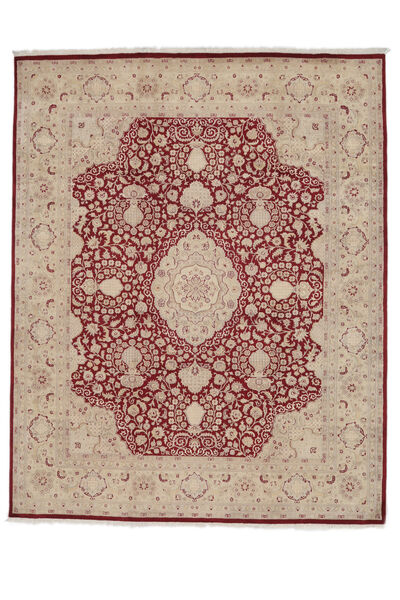 Tapete Tabriz Royal 246X307 Laranja/Vermelho Escuro (Lã, Índia)