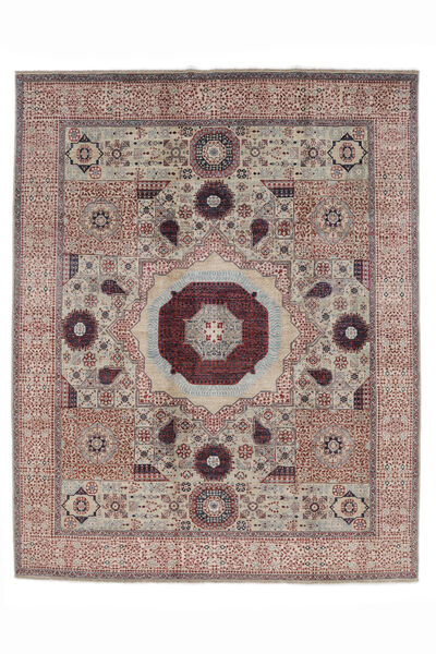 絨毯 Mamluk 240X303 茶色/ダークレッド (ウール, アフガニスタン)