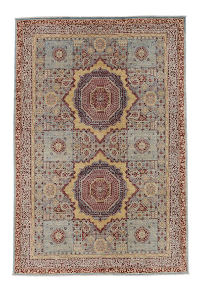 絨毯 Mamluk 203X305 茶色/ダークグレー (ウール, アフガニスタン)
