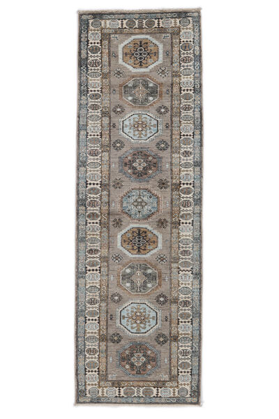 78X241 絨毯 カザック Ariana オリエンタル 廊下 カーペット 茶色/ブラック (ウール, アフガニスタン) Carpetvista