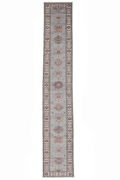  Oriental Kazak Ariana Rug 80X462 Runner
 Brown Wool, Afghanistan Carpetvista