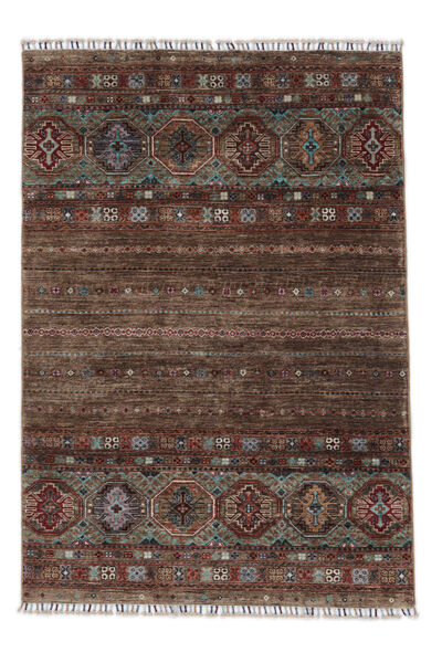  Shabargan Rug 127X188 Wool Brown/Black Small Carpetvista