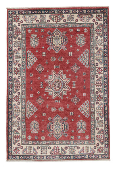 Kazak Fine Teppe 120X180 Mørk Rød/Brun Ull, Afghanistan Carpetvista