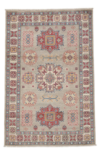 123X185 Kazak Fine Teppich Orientalischer Braun/Orange (Wolle, Afghanistan) Carpetvista