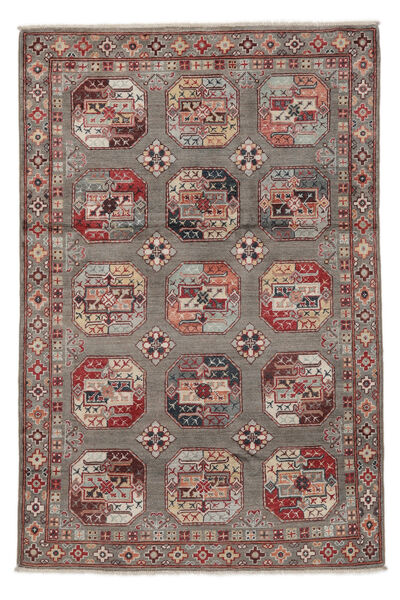 Kazak Fine Teppich 118X177 Braun/Dunkelrot Wolle, Afghanistan Carpetvista