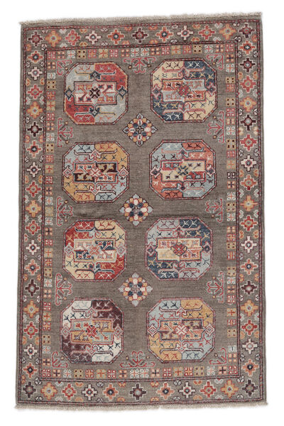  Itämainen Kazak Fine Matot Matto 92X143 Ruskea/Tummanpunainen Villa, Afganistan Carpetvista