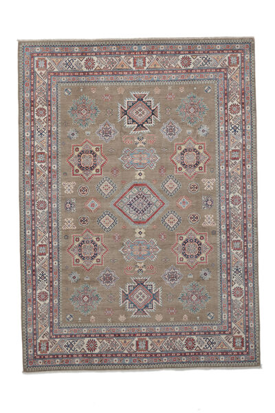 Tapete Kazak Fine 251X348 Castanho/Cinzento Grande (Lã, Afeganistão)