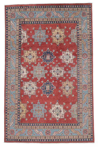  Kazak Fine Matot 189X294 Tummanpunainen/Ruskea Carpetvista