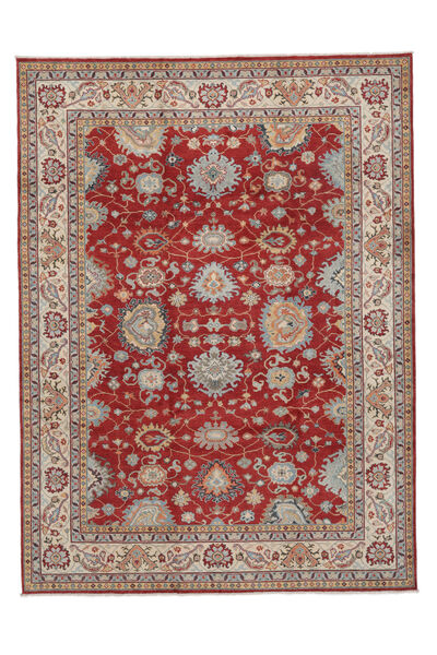 254X343 Tapete Oriental Kazak Fine Vermelho Escuro/Castanho Grande (Lã, Afeganistão) Carpetvista
