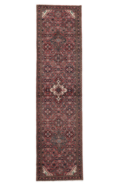 79X300 Tapis Hosseinabad D'orient De Couloir Rouge Foncé/Noir (Laine, Perse/Iran) Carpetvista