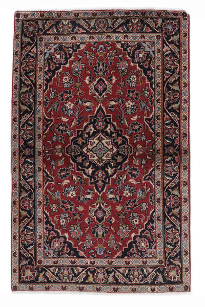 Alfombra Oriental Keshan 99X158 Negro/Rojo Oscuro (Lana, Persia/Irán)