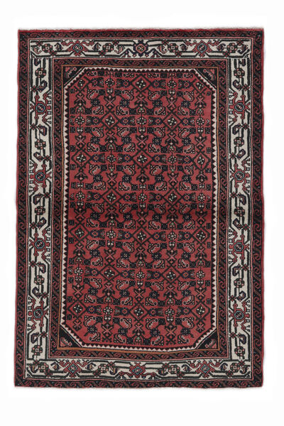 Persisk Hamadan Teppe 107X154 Svart/Mørk Rød (Ull, Persia/Iran