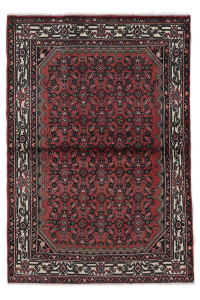  Persialainen Hamadan Matot Matto 110X161 Musta/Tummanpunainen (Villa, Persia/Iran