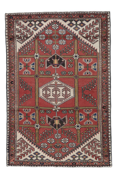  Orientalsk Hamadan Teppe 108X163 Mørk Rød/Svart Ull, Persia/Iran Carpetvista