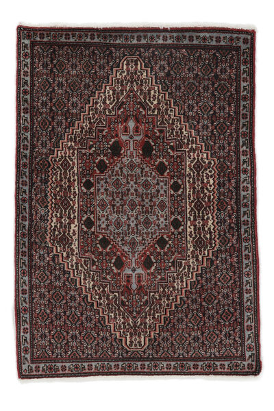  72X108 Senneh Rug Black/Brown Persia/Iran Carpetvista