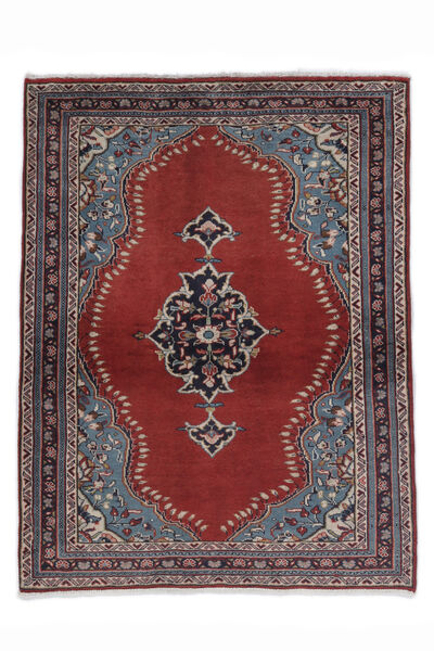  Persialainen Sarough Matot Matto 104X136 Tummanpunainen/Musta (Villa, Persia/Iran)