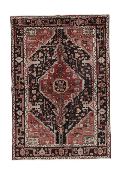  Toiserkan Rug 141X208 Persian Wool Black/Dark Red Small Carpetvista
