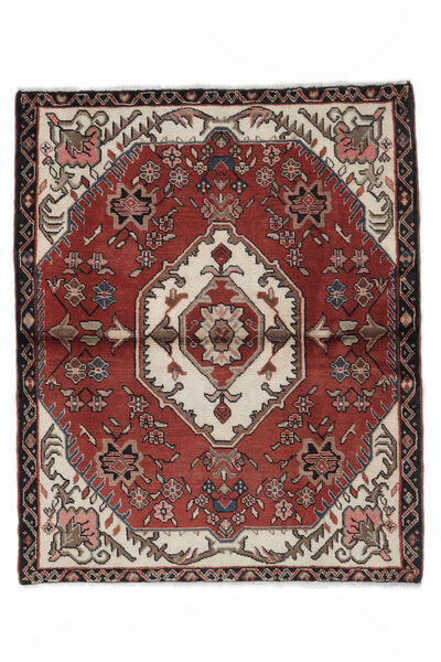 Oriental Hamadan Rug 120X142 Dark Red/Black Wool, Persia/Iran Carpetvista