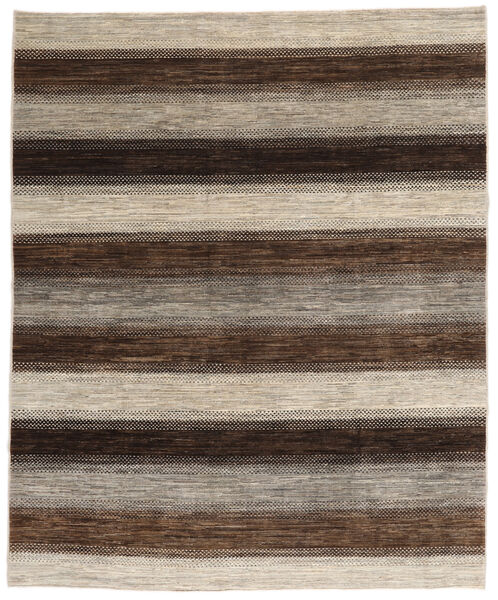 Modern Afghan Fine Teppich 254X304 Braun/Schwarz Großer Wolle, Afghanistan Carpetvista