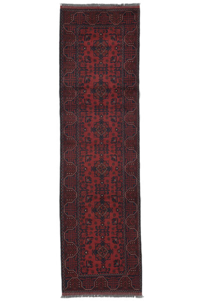 82X286 Tapis D'orient Afghan Khal Mohammadi De Couloir Noir/Rouge Foncé (Laine, Afghanistan) Carpetvista