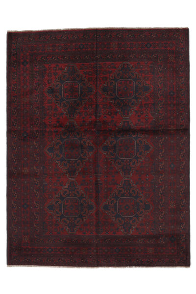 153X200 Afghan Khal Mohammadi Rug Oriental Black (Wool, Afghanistan) Carpetvista