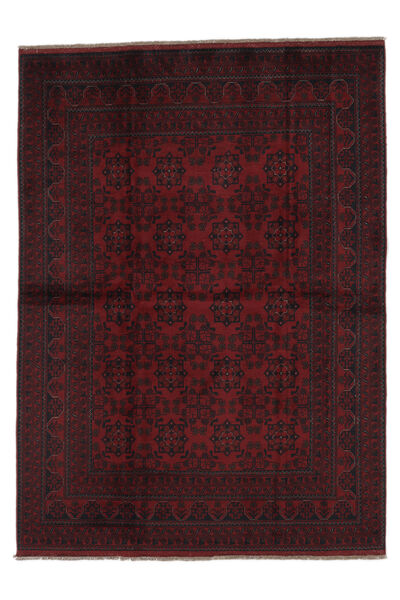 Afghan Khal Mohammadi Teppe 170X234 Svart/Mørk Rød Ull, Afghanistan Carpetvista
