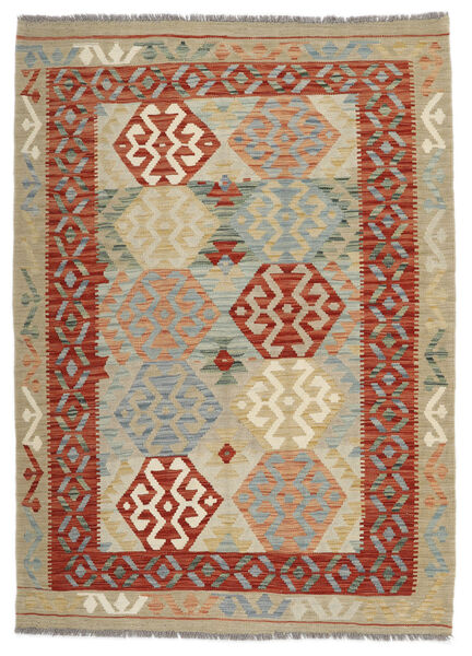  Kilim Afghan Old Style Tapis 127X175 De Laine Marron/Rouge Foncé Petit Carpetvista