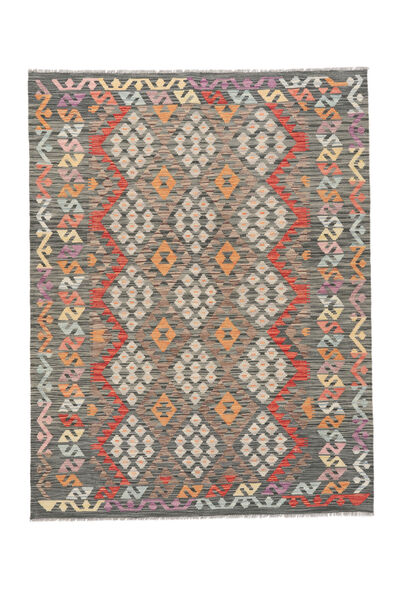 157X202 Kelim Afghan Old Style Matta Orientalisk Brun/Mörkgul (Ull, Afghanistan) Carpetvista