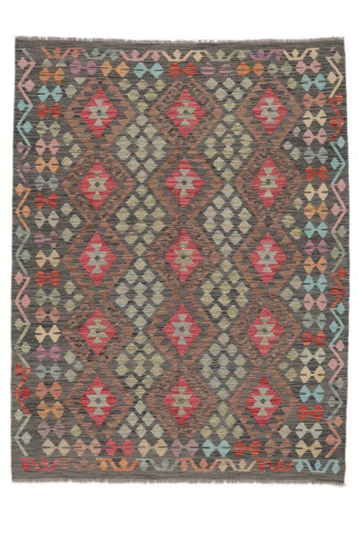  Kilim Afegão Old Style Tapete 157X203 Lã Castanho/Preto Pequeno Carpetvista