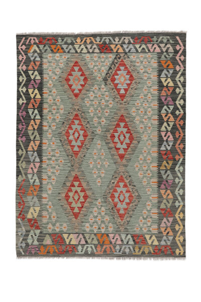  Orientalischer Kelim Afghan Old Stil Teppich 152X200 Braun/Schwarz Wolle, Afghanistan Carpetvista