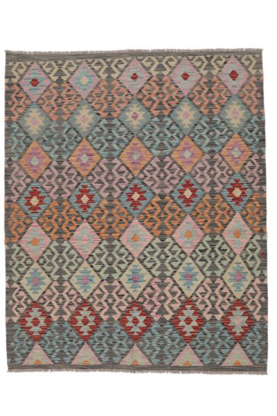  158X193 Small Kilim Afghan Old Style Rug Wool, Carpetvista