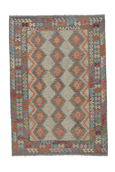  198X286 Kilim Afghan Old Style Tapis Laine, Carpetvista