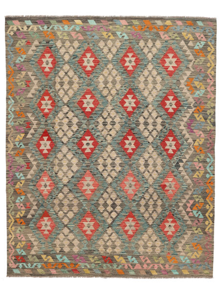 246X299 Alfombra Oriental Kilim Afghan Old Style Marrón/Naranja (Lana, Afganistán) Carpetvista