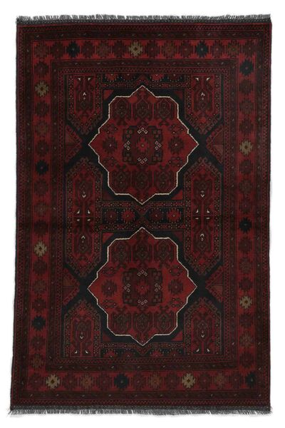 102X153 Afghan Khal Mohammadi Teppich Orientalischer Schwarz (Wolle, Afghanistan) Carpetvista