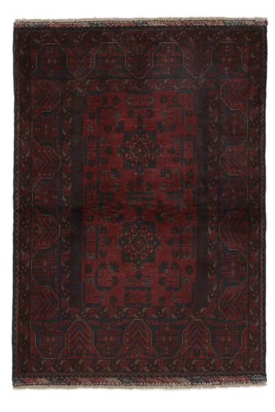 102X145 Afghan Khal Mohammadi Teppich Orientalischer Schwarz (Wolle, Afghanistan) Carpetvista