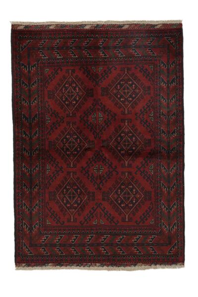 104X145 Afghan Khal Mohammadi Teppich Orientalischer Schwarz (Wolle, Afghanistan) Carpetvista