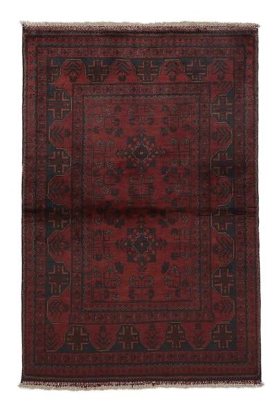 99X149 Afghan Khal Mohammadi Rug Oriental Black (Wool, Afghanistan) Carpetvista
