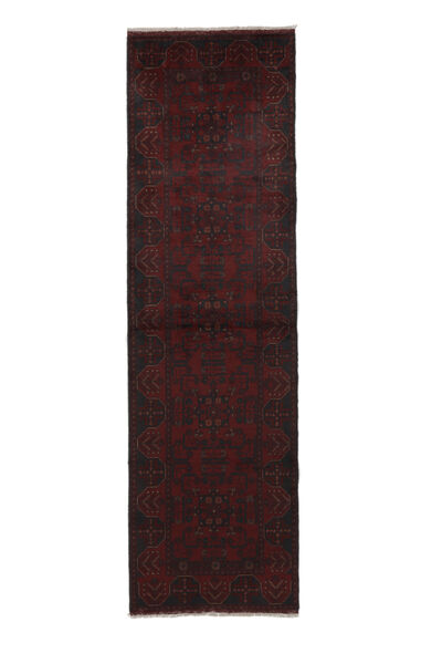 絨毯 オリエンタル アフガン Khal Mohammadi 83X287 廊下 カーペット ブラック (ウール, アフガニスタン)