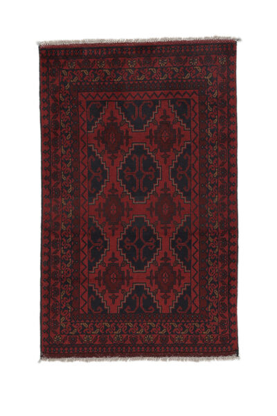  Afghan Khal Mohammadi Χαλι 79X122 Μαλλινο Μαύρα/Σκούρο Κόκκινο Μικρό Carpetvista