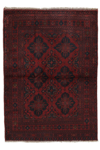 106X148 Afghan Khal Mohammadi Matot Matto Itämainen Musta/Tummanpunainen (Villa, Afganistan) Carpetvista