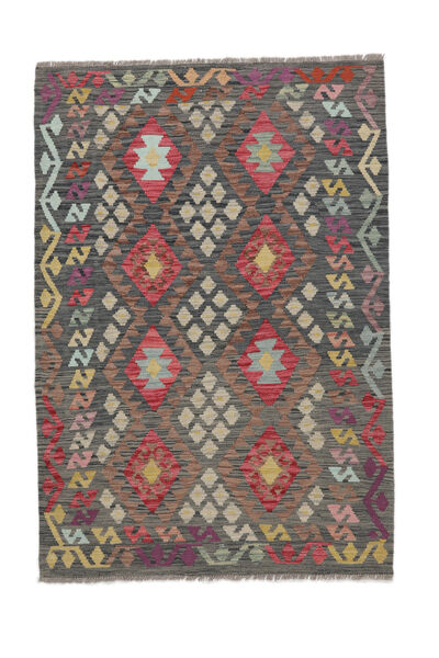  126X184 Small Kilim Afghan Old Style Rug Wool, Carpetvista