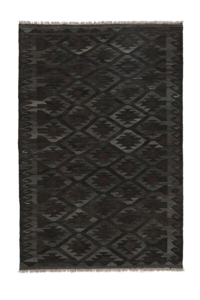 Kilim Ariana Rug 126X188 Black Wool, Afghanistan Carpetvista