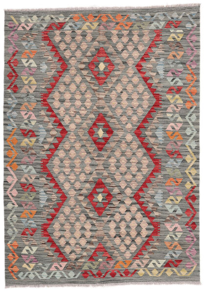 127X178 Alfombra Oriental Kilim Afghan Old Style Marrón/Amarillo Oscuro (Lana, Afganistán) Carpetvista
