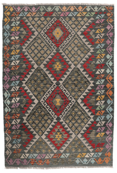  Kilim Afgán Old Style Szőnyeg 120X177 Fekete/Sötétszürke Carpetvista